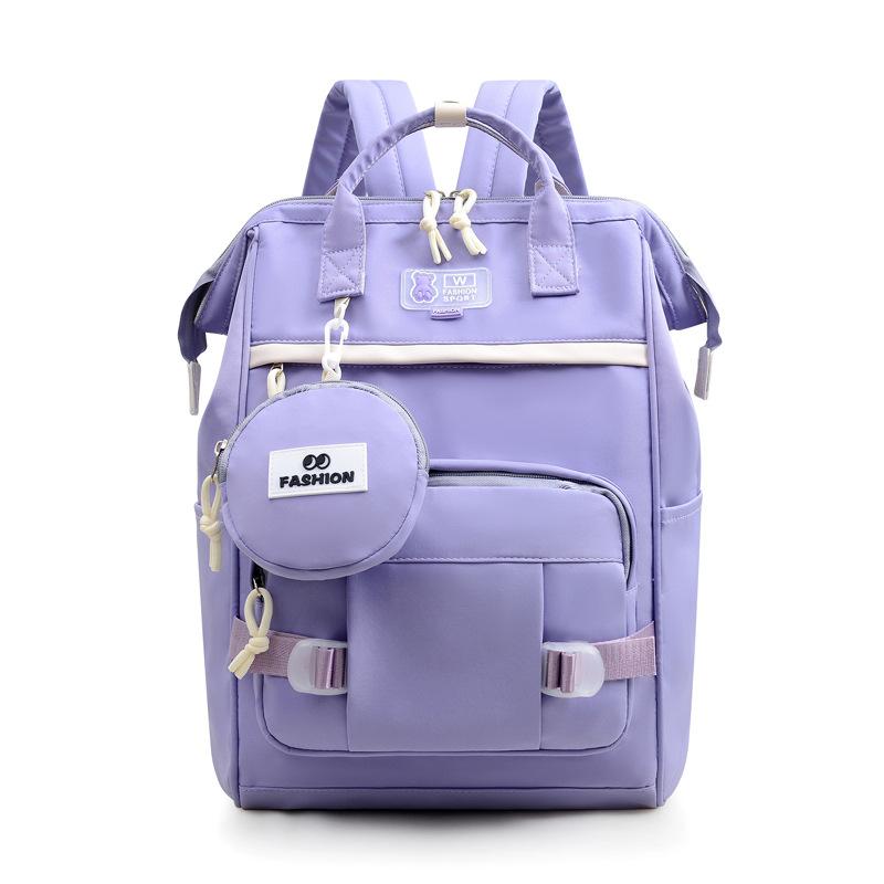Schoolbag Japanese ins style schoolbag female junior high school student high value girl backpack simple travel Korean version portable backpack