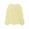 VAYLA Summer Sexy Women's Translucent Ruffles Blouses Fashion V-neck Single Breasted Tierred Causal Tops Beach Style Solid Shirts