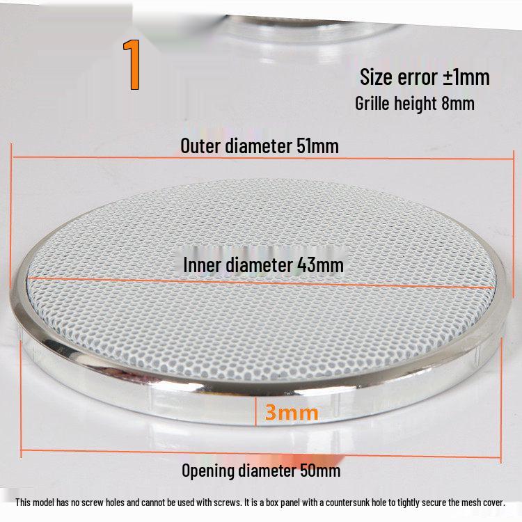 Mid-Bass Car Speaker Grille Ring for A-Pillar Audio Protection