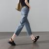 SOFSIL Women's High-Waist Straight Leg Cropped Jeans