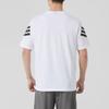 Adidas Soft Comfortable Breathable Striped Short Sleeve T-Shirt Men Tops White JD4880