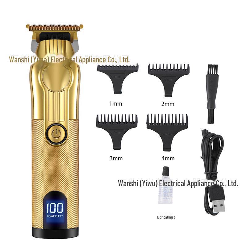 USB Rechargeable LCD Display Electric Hair Clipper & Razor