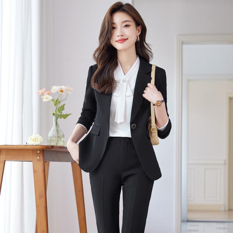 Luxury Pink Women's Suit: Professional Formal Wear for Broadcasting, Hosting, Art Exams, and Work