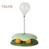 Interactive Cat Treats Dispenser Toy Leaking Food Ball Pet Feeder Toy Puzzle Pet Slow Feeder with Ball Track for Indoor Cats Dogs