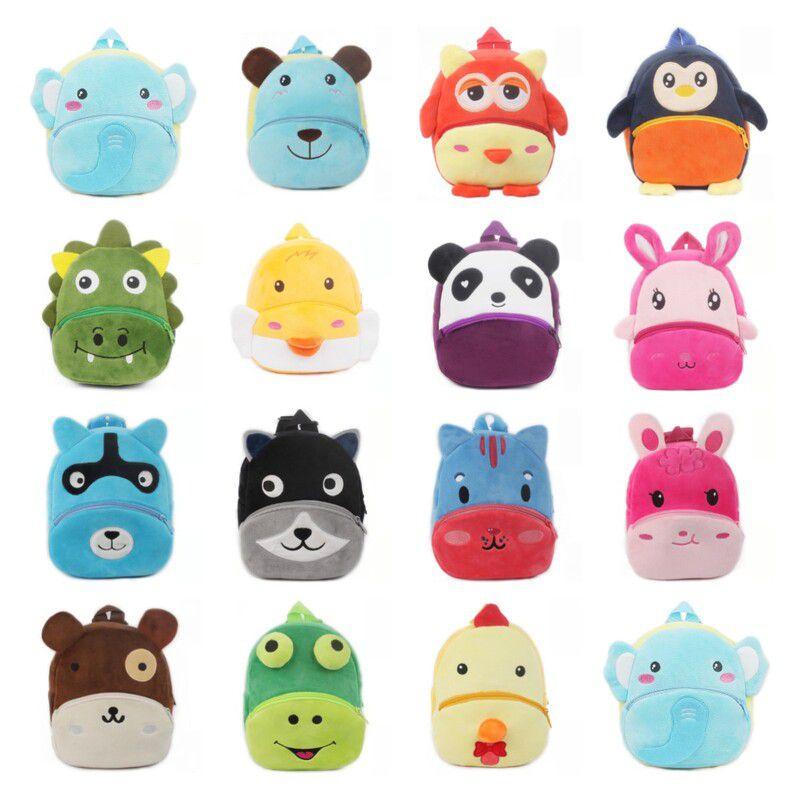 Adorable 3d Cartoon Animal Backpack For Toddlers With Soft Plush Material