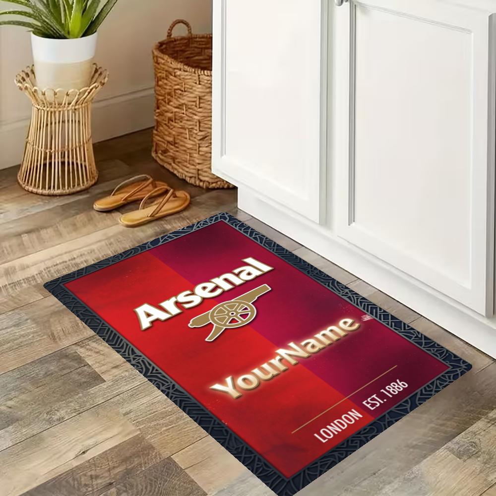 Arsenal Customize Your Name Kitchen Rug Runner Rug Laundry Mat Hallway Entryway The Best Gift Choice