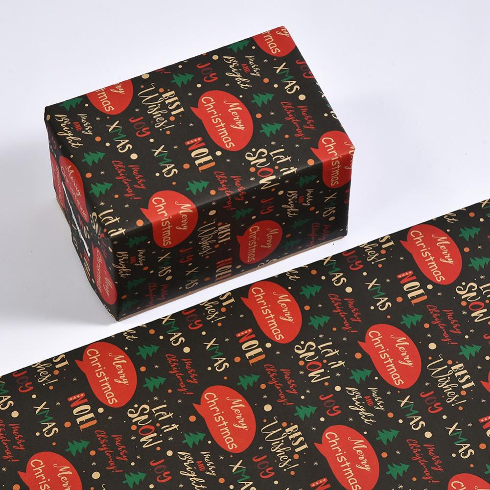 Christmas Gift Wrapping Paper Flower Bouquet Packing Kraft Paper DIY Crafts Paper Christmas New Year Party Packaging Decoration