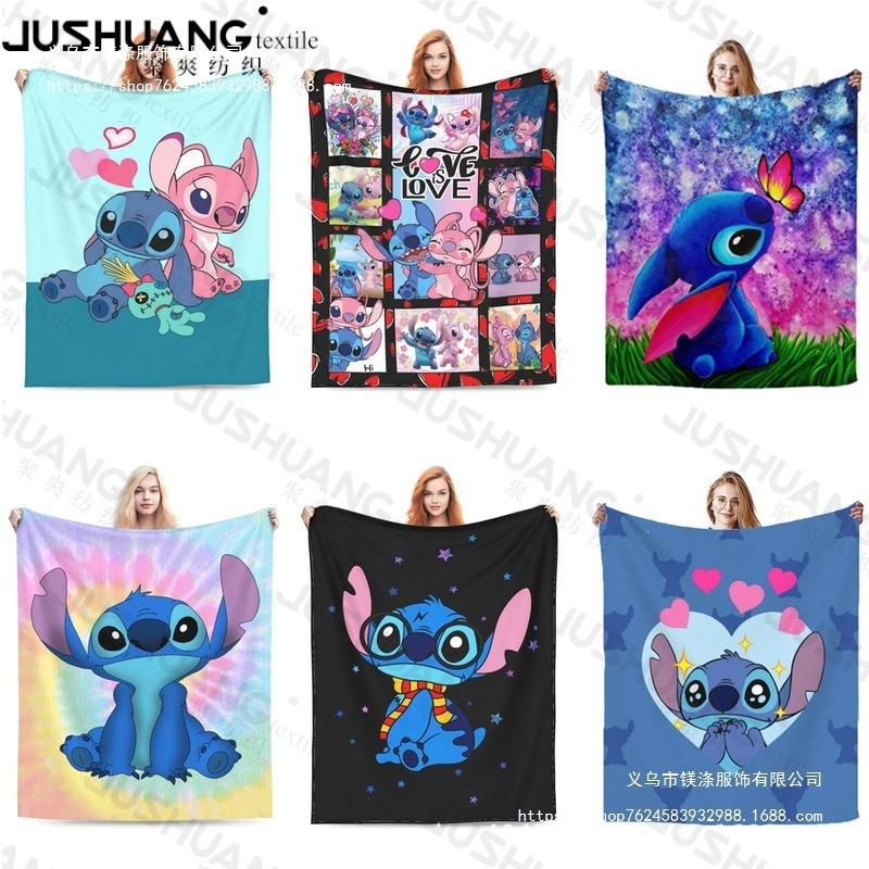 Stitch Flannel Blanket Star Baby Blanket Air Conditioning Blanket Nap Blanket Flannel Blanket Cross Border