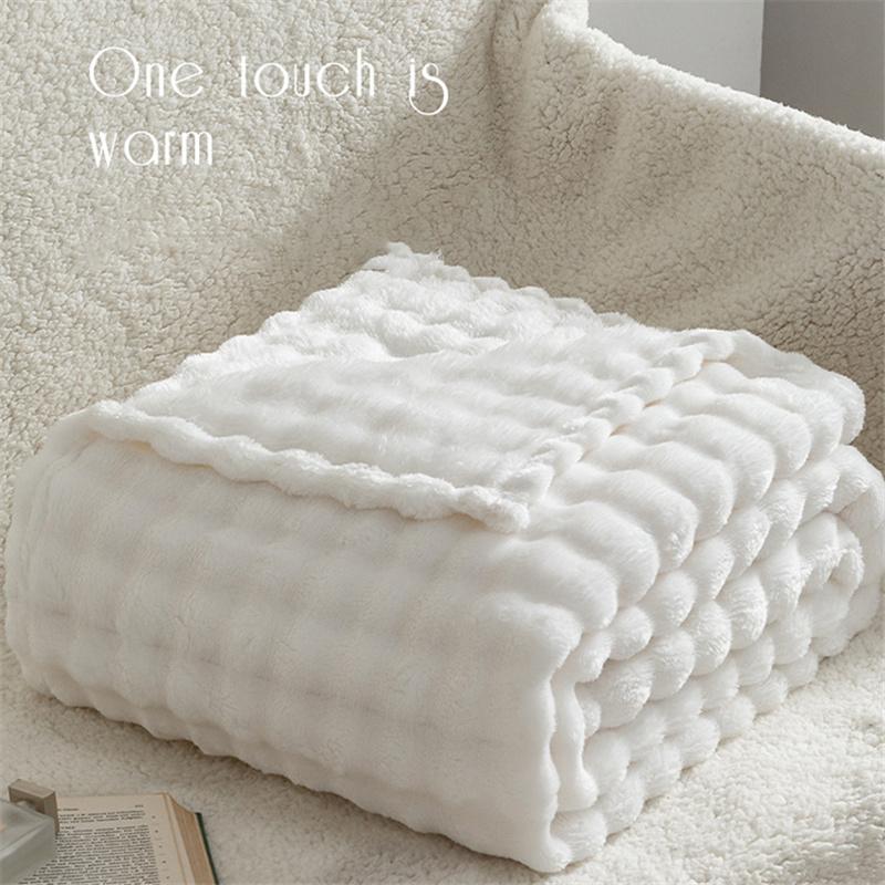 Solid Color Thickened Multifunctional Blanket Flannel Air-conditioning Blanket Bed Sheet Coral Velvet Throw Blanket