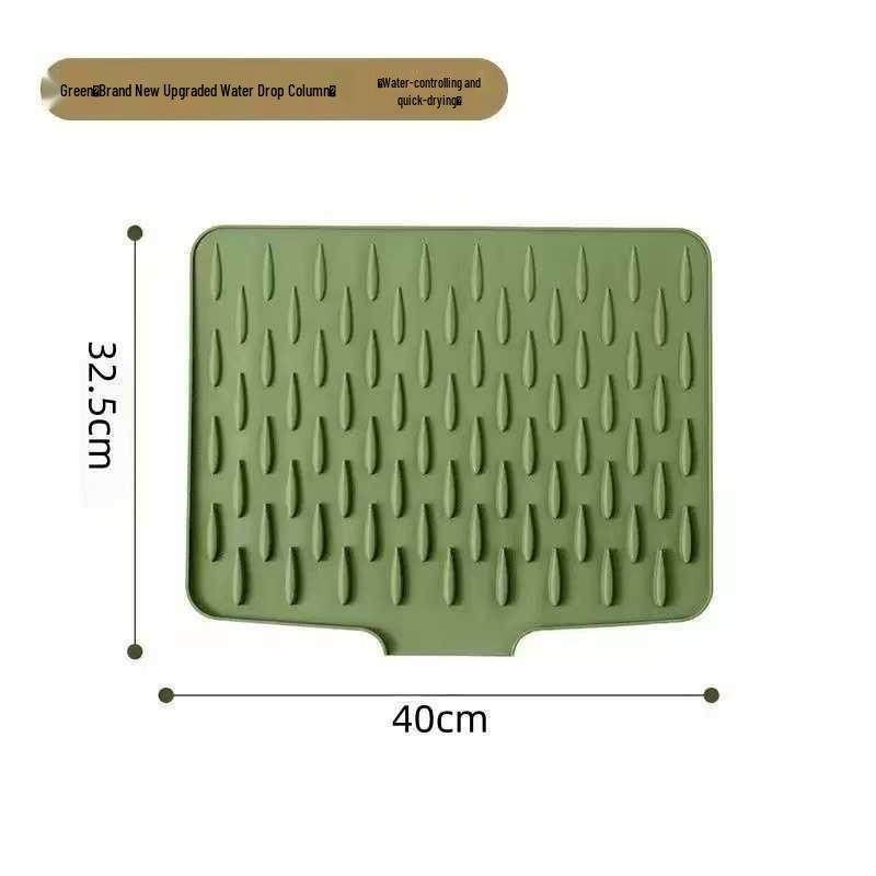 Tapete Drenante e Resistente ao Calor de Silicone para Bancada: Anti-Escaldante, Espessado, Antiderrapante, Multiuso para Cozinha.