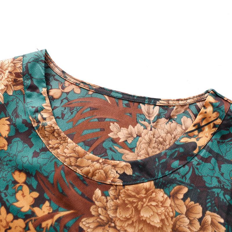 SIFONE Damen Sommer-Set mit Blumendruck