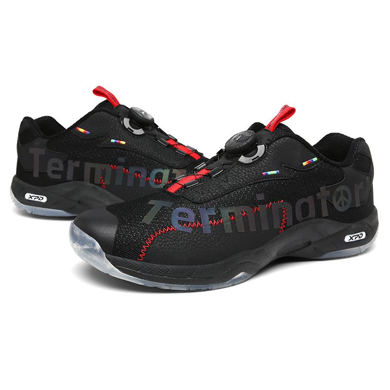 

Амортизирующая противоскользящая и износостойкая уличная обувь для бадминтона для подростков и взрослых, обувь для настольного тенниса, теннисная обувь 46 прохладный черный