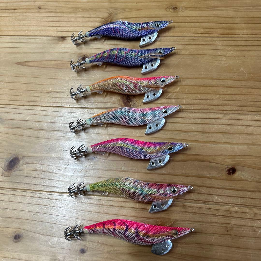 Used Yamashita Fishing Ant Egi Set of 7 Size 3.5