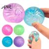 Soft Steamed Bun Toy 1/4Pcs Transparent Stress Relief Glitter Powder Dumpling Squeeze Sensory Fidget Slow Rising Ball Dough Hand