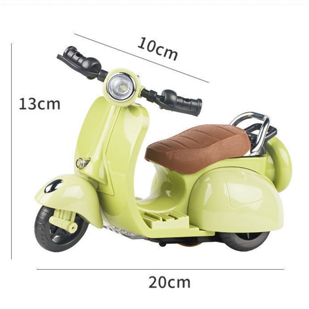 Retro Style Mini Electric Motorcycle Electric Motor Spin Toy Motor  Birthday Celebration