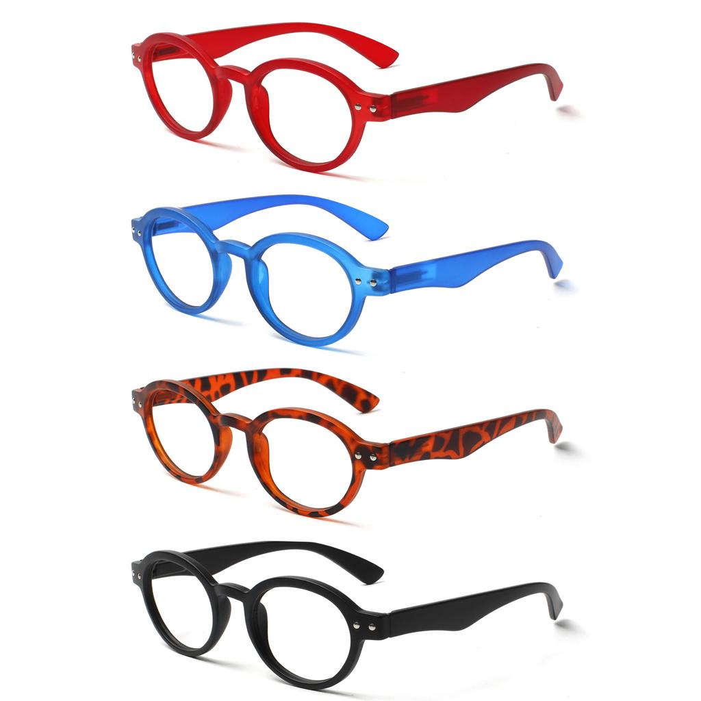 TRUEZING Reading Glasses for Women Men Fashion HD Lens Spring Hinge Lightweight Comfortable Prescription Eyewear