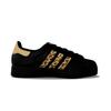 adidas Originals Superstar 2 Leopard Print Abrasion Resistant Low Top Skateboard Shoes Unisex Black JI0079(Team1246-SBOX)