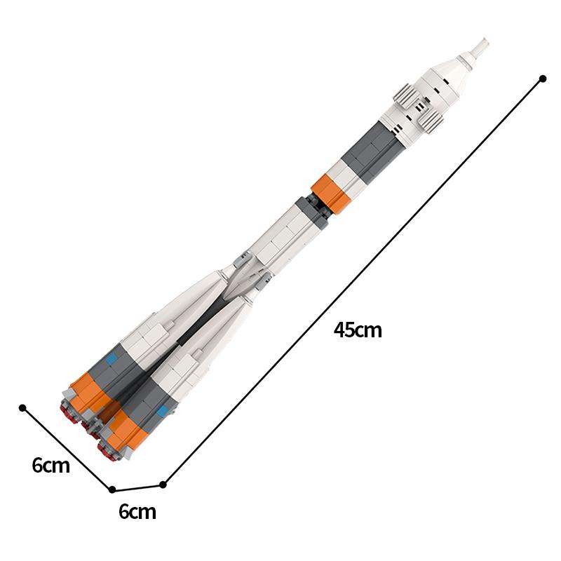 MOC Ultimative Sojus-Raketen-Sammlung Bausteine Trägerrakete Ziegel Juguetes Bildung Pädagogisches Spielzeug