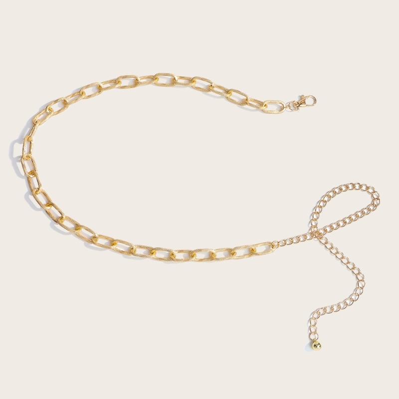 Multifunctional Metal Chain Belt Adapts To Different Outfits For Effortless Styling In Daily Life Various Occasion