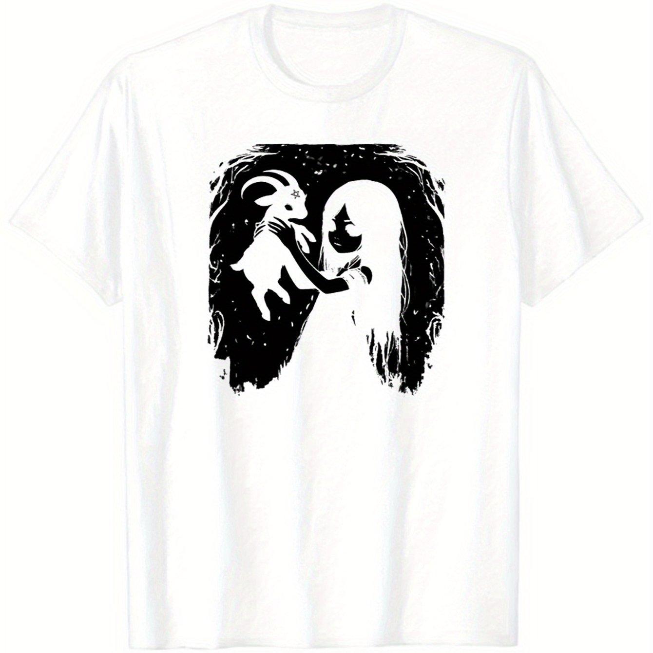 

2025 Новая Повседневная Футболка с Коротким Рукавом Принт Хлопок Стандартный Крой Круглый Вырез Дышащая Свободная Унисекс Футболка Мужская Женская Одежда Аниме 4XL