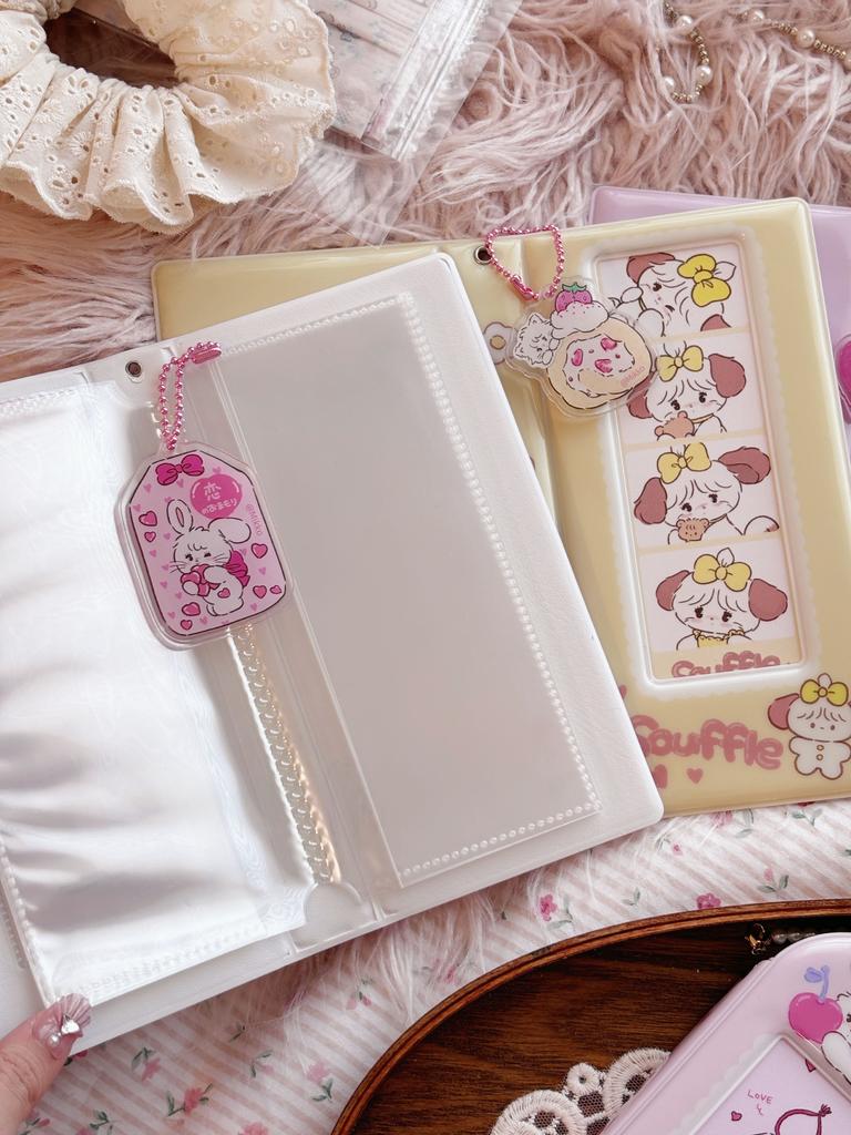 Cute Cartoon life 4 cuts Photocard Holder 1grid Card Binder Kpop Collect Book 3inch Photo Album