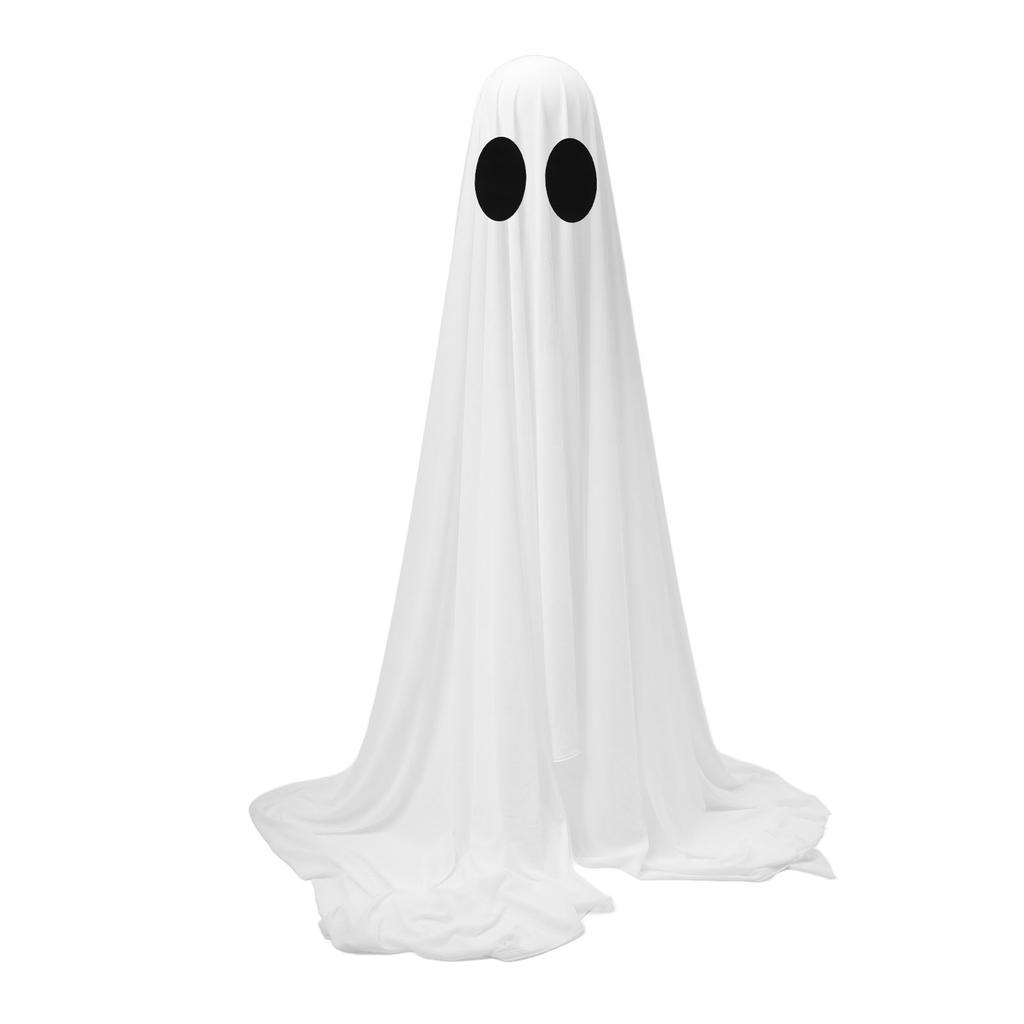 Light Up Ghost DIY Spooky Standing White Cloth Ghost with String Lights Balloons for Holiday Party