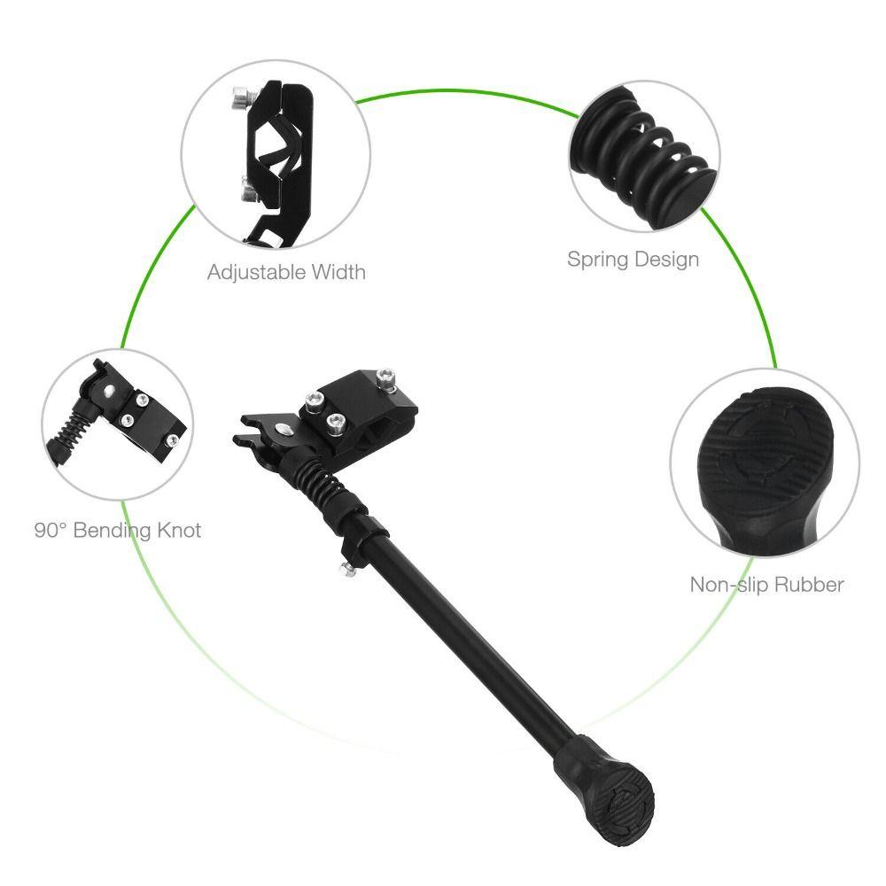 26cm-36cm Universal  Mountain Bike Kickstand Aluminum Adjustable Bicycle Foot Support  MTB Road