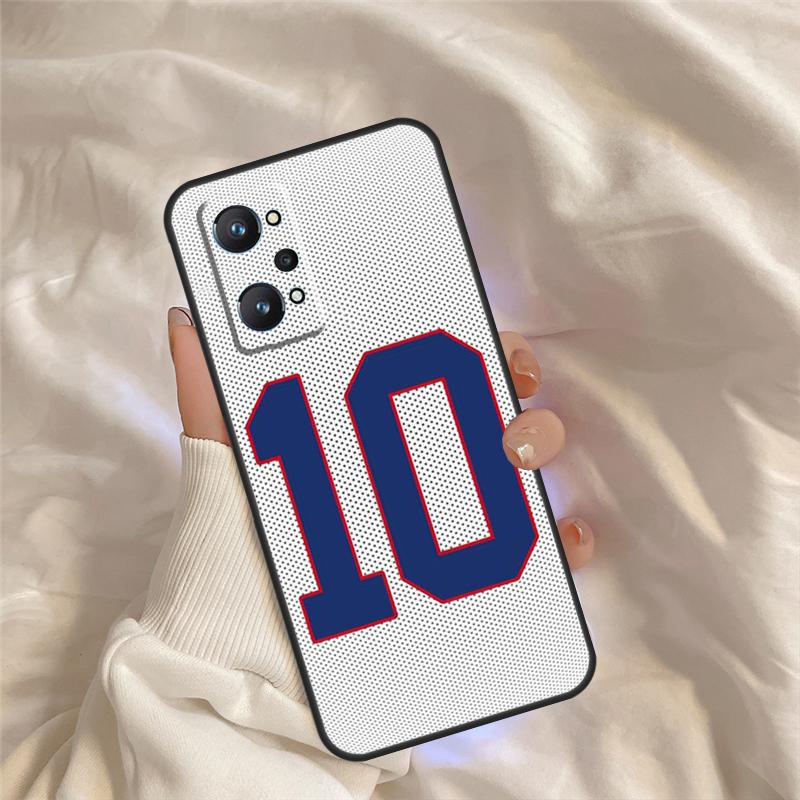 Number 10 Football For Realme C55 C35 C33 C31 C30 C25 C21Y C15 C11 GT Neo 5 3 2 Realme 9 10 11 Pro Plus Case