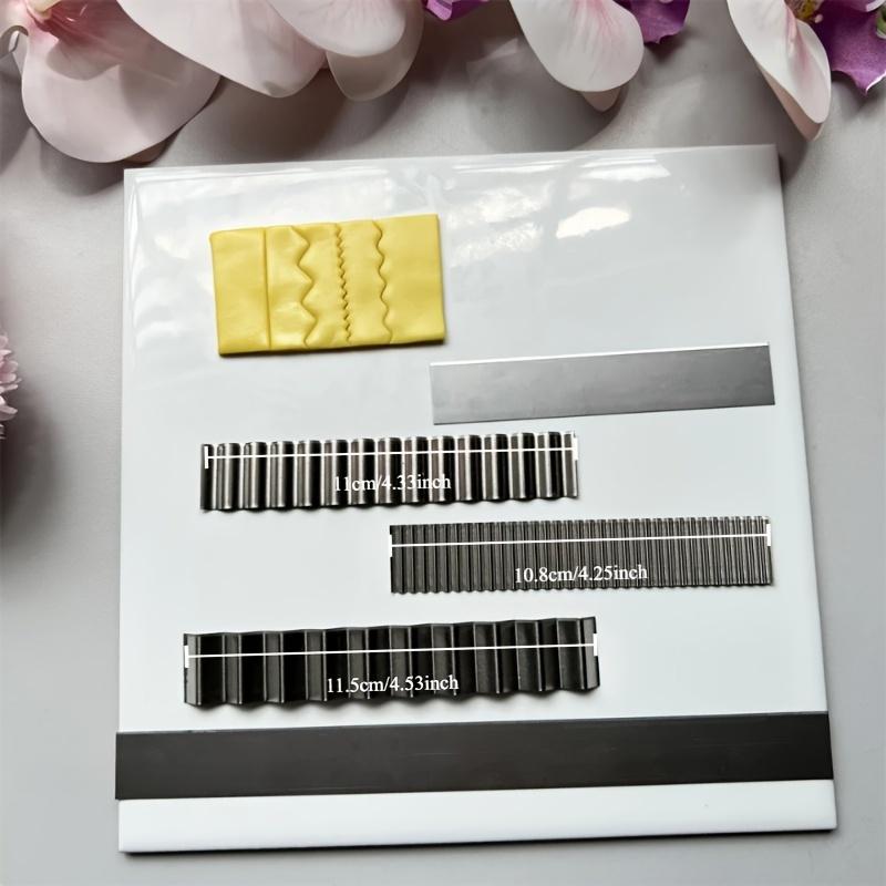 

5 шт./набор Мягкие полимерные глины Формовочные режущие лезвия: Длинные и короткие, плоские и волнистые, кружевные и гибкие - Ручные инструменты для глиняных фигурок - Металлический материал 5pcs/set