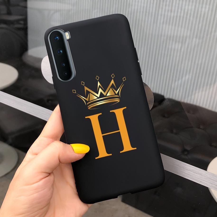 Für Oneplus Nord Hülle AC2001 AC2003 Handyhülle Mode Krone Buchstaben Schlank Matt Capa Weiche Funda Für One Plus Nord 1+Nord Bumper