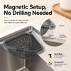 Magnetic Triangle Sink Strainer, Food Grade Corner Sink Strainer for Kitchen, Food Waste Catcher Basket for Sinks