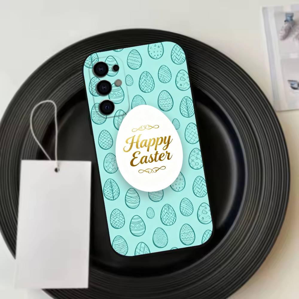 Easter Phone Case For Samsung S25,S24,S21,S22,S23,S30,Ultra,S20,Plus,Fe,Soft Silicone Black Cover