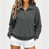 Women's  Zip Pullover Long Sleeve  Sweatshirt