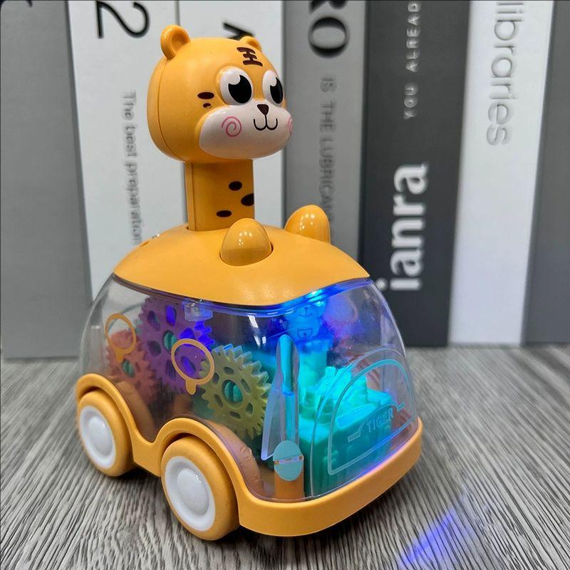 Carro de brinquedo para bebês, chocalho, carrinho de rolamento para crianças de 1 a 3 anos, carro de pressão e movimento, caminhão movido a fricção, chocalhos macios para bebês, presente de aniversário para meninas