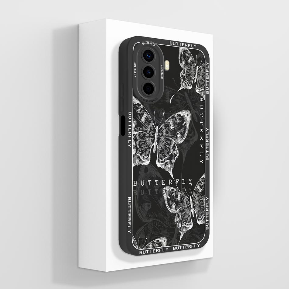 Case For Huawei Nova Y70 Plus Art Bear Full Coverage Anti Drop Funda For Huawei Nova Y 70 Y70+ Liquid Silicone Phone Back Cover