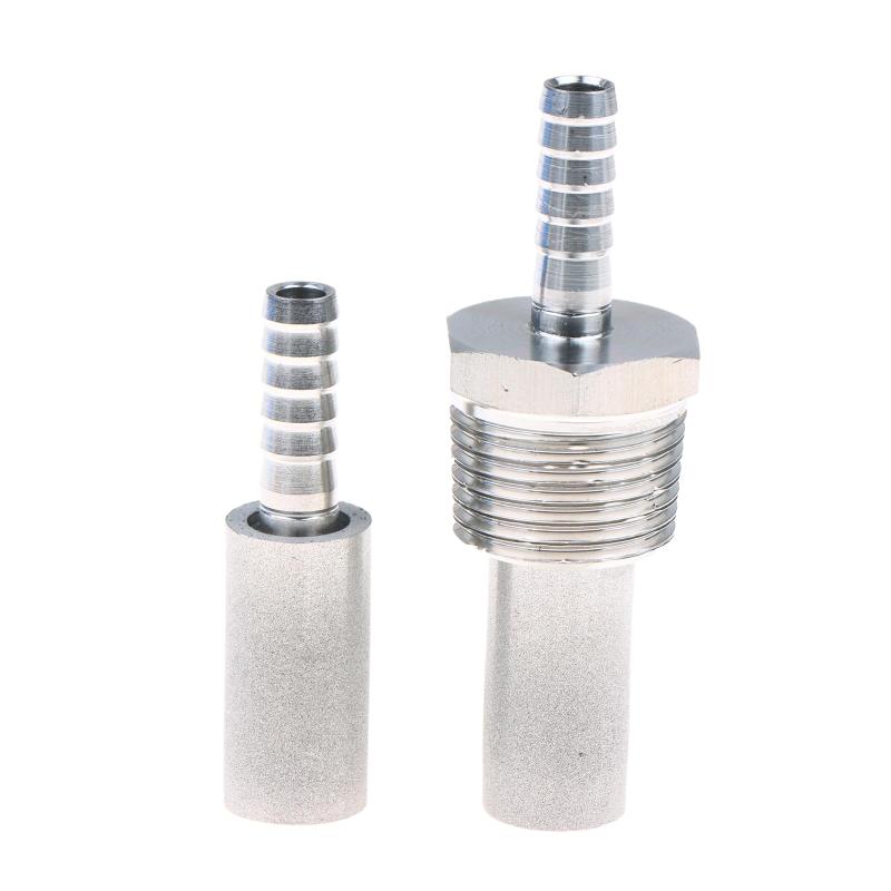 Heimbrauen Sauerstoff-Diffusionsstein SS316L Stahl Karbonisierung Belüftung Für Bier Wein Werkzeug Bar 1/2" 1/8" NPT Schlauchtülle