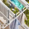1PACK Folding Clothes Racks Wall Mounted Drying Clip Windproof Clip Clothing Rack Hanger Household Sock Drying Clothes Clotheslines
