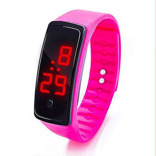 Kids' Sports LED Touch Watch | Fashionable Luminous Gift with Glue Buckle