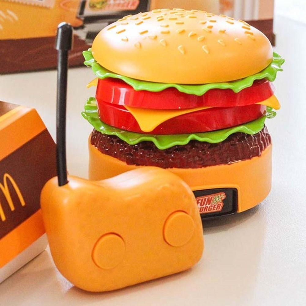 Freely Matched Remote Control Hamburger 360 Degree Rotating Kids Electric Car Toys  Vehicle Toy