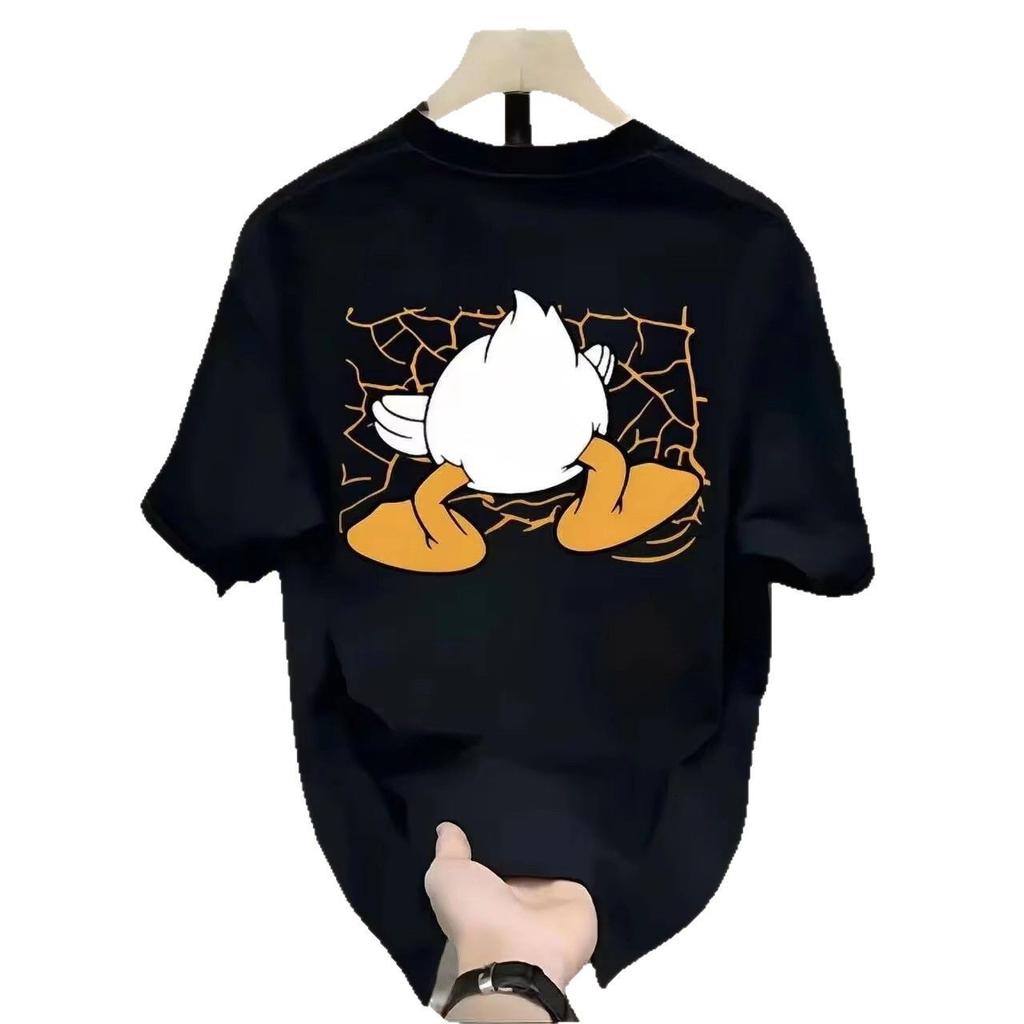 Trendy Brand Short-Sleeved Pure Cotton Men'S Printed T-Shirt Trendy Men'S And Women'S Versatile Round Neck T-Shirt Men'S