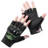 Cycling Half Finger Gloves Motorcycle Motorcycle Motorcycle Protective Case Non-slip Outdoor Sports Fitness Leaky Finger Climbing Hard Shell Gloves