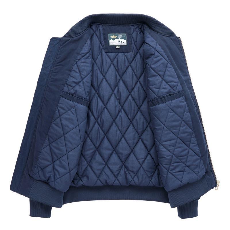 Autumn and winter cotton clothes, men's thickened warm jackets, casual flight jackets, baseball collars, workwear, trendy cotton clothes
