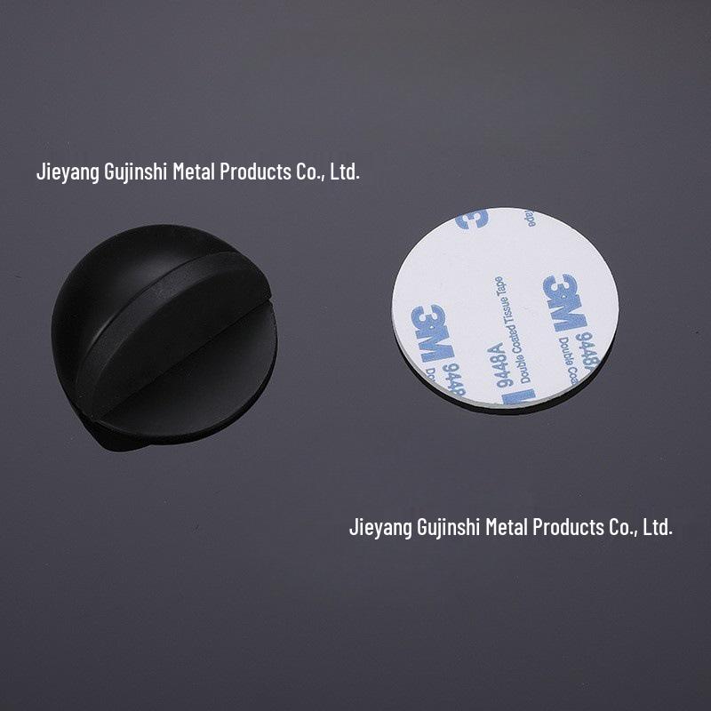 No-Punch Anti-Collision Waterproof Rubber Door Stopper for Glass Doors - Hole-Free Design, Turtle Top
