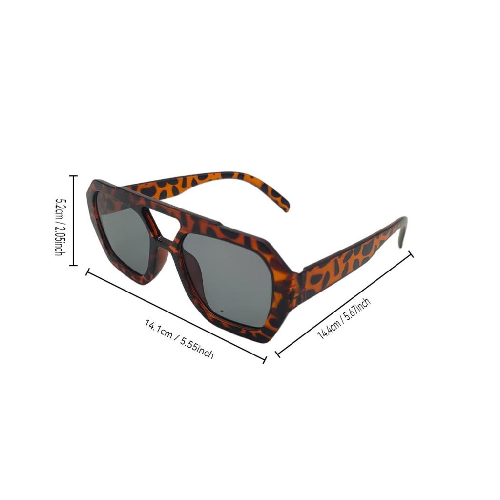 Women's UV Protection Irregular Black Sunglasses - European & American Celebrity Style