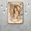 Art Nouveau Classic Poster Rusty Metal Plaque Retro Decorative Plate Bar Man Cave Garage Club Metal Sign Wall Decoration