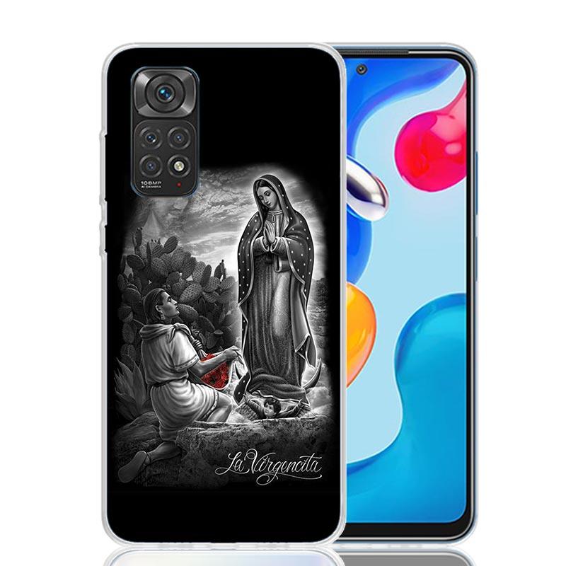 Virgin De Guadalupe Virgen Mary Phone Case For Xiaomi Redmi Note 13 14 15 Pro Plus 12S 12 14S 11S 11E 10 10S 11 11T 5G 4G Cover