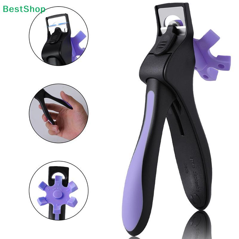 U-shaped French False Nail Scissors Nail Clipper With Nail Positioning Adjustable Nail Tip Cutter Trimmer Manicure Tool