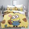 Gru-Mark M-Minions Bedding Set Cartoon Anime Set Adult Kid Bedroom Duvet Cover Sets 3D Print Kawaii Anime Home Textileextile