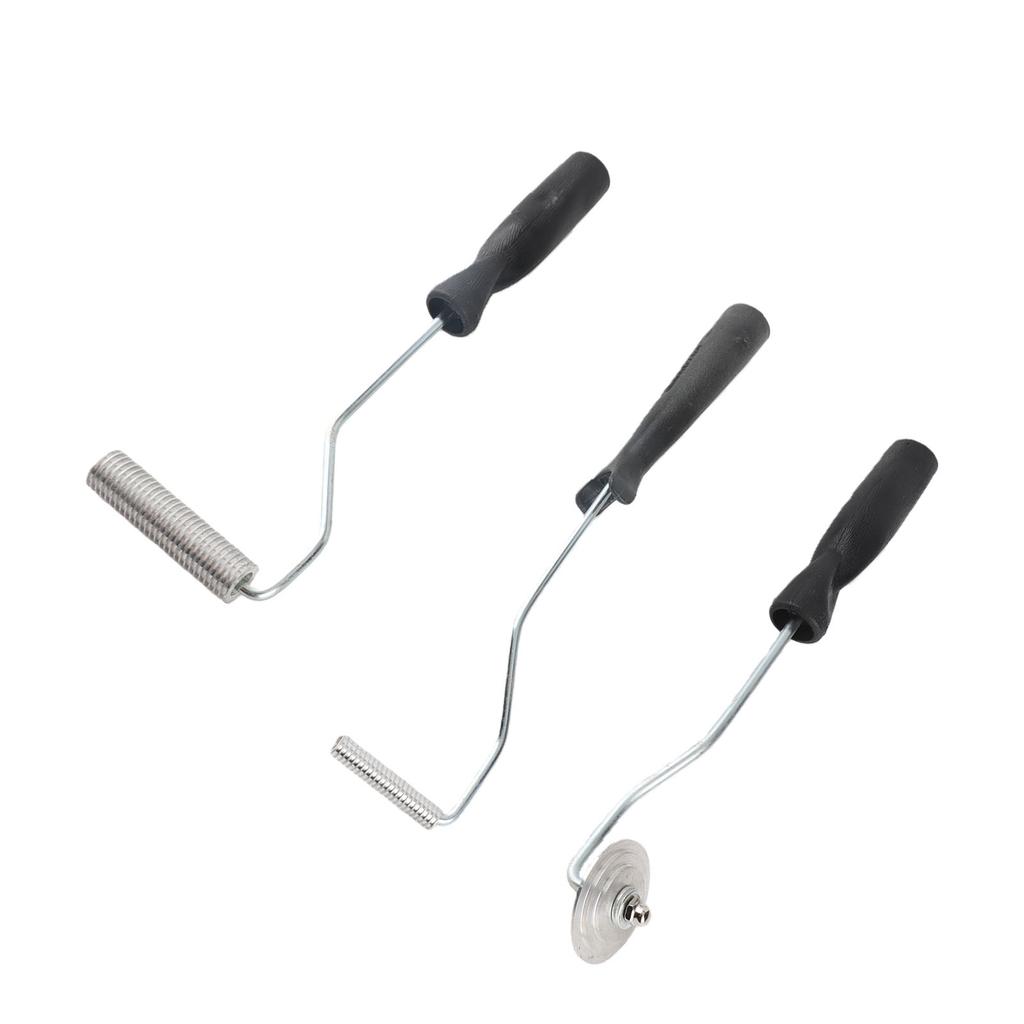 Fiberglass Roller Tool Kit 3 Pcs Bubble Paddle Tool Fiberglass Resin Laminating Bubble Roller for Mold Composite Project