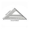 Triangle Rule 90 Degree Thickening Angle Rule Aluminum Alloy Carpenter Measurement Square Ruler Layout Tool Measurement Tool
